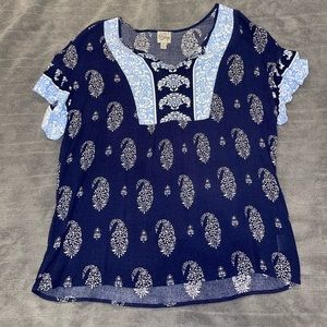 Tri color blouse